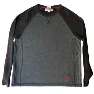 Tommy Bahama Men’s Long Sleeve Screw Neck T-shirt size L/G, Gray